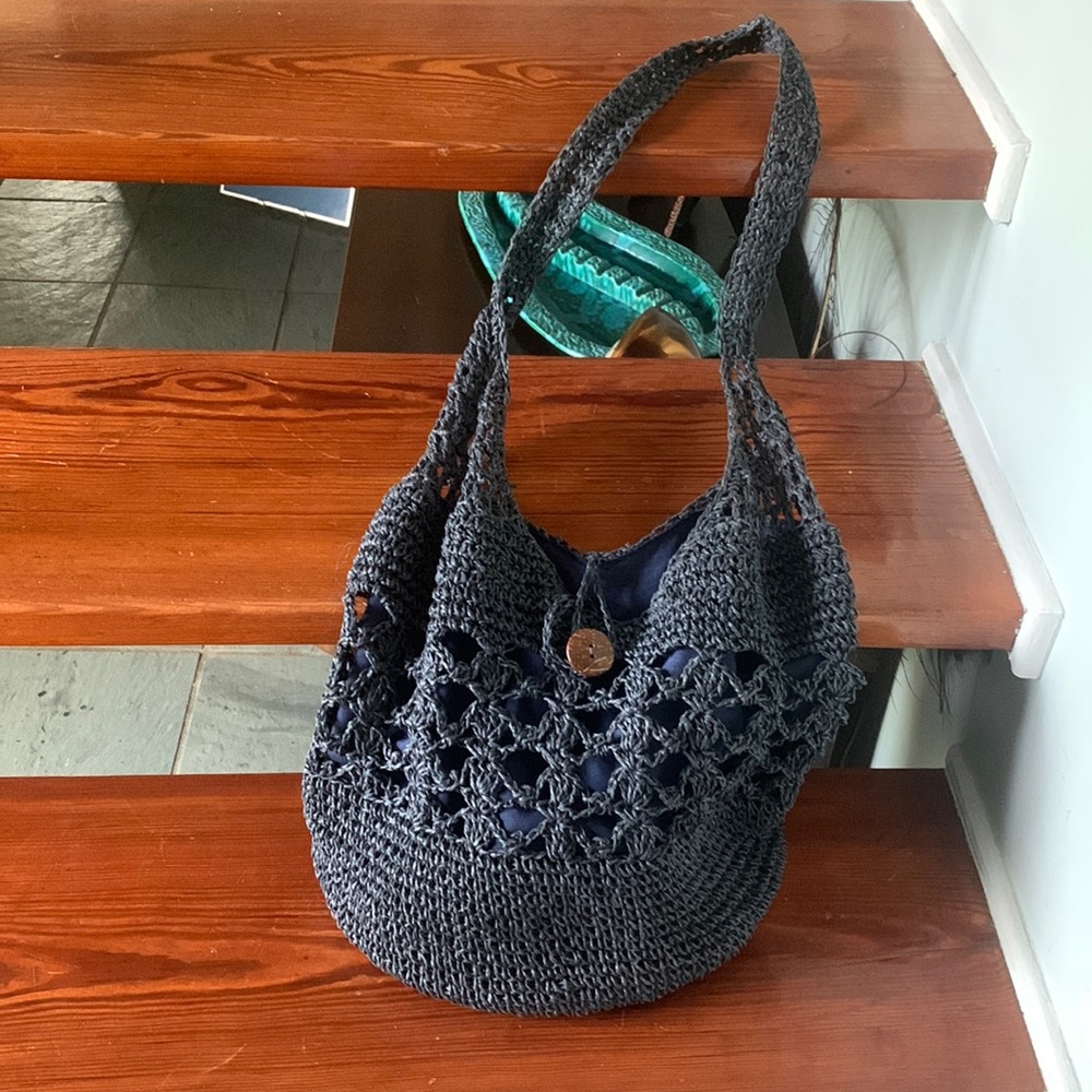 ICING crocheted summer bag in great condition